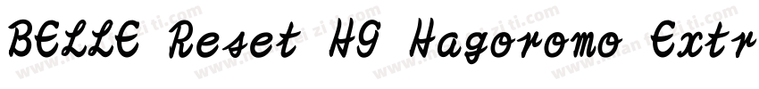 BELLE Reset HG Hagoromo Extrabold字体转换